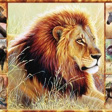 Схема вышивки «мир животных»