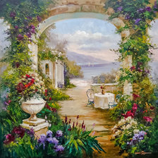 Схема вышивки «Blooming Arch.»