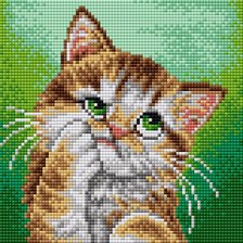 Схема вышивки «котик болеет»