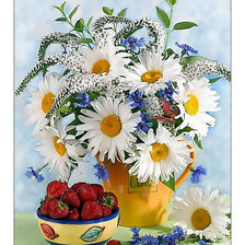 Схема вышивки «Ромашки для Оксаны:)0502584502»