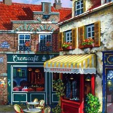 Схема вышивки «Уютное кафе»