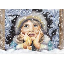 Схема вышивки «Девочка у окна»