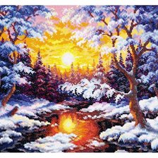 Схема вышивки «зима»