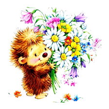 Схема вышивки «Ёжик»