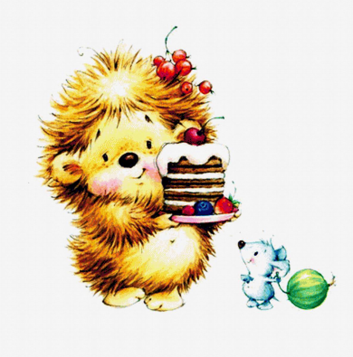 Ёжик - мышка, ежик, детское, детям - предпросмотр