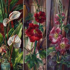 Схема вышивки «Цветы»