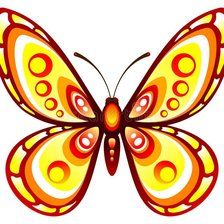 Схема вышивки «бабочка на подушку»