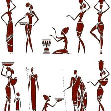 Схема вышивки «Африка. Танцы 2»