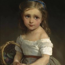 Схема вышивки «Портрет девочки. Эмиль Мунье»