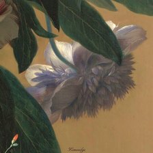 Схема вышивки «ЯН ВАН ХЕЙСУМ.БУКЕТ ЦВЕТОВ В ТЕРРАКОТОВОЙ ВАЗЕ С ГНЕЗДОМ-17»