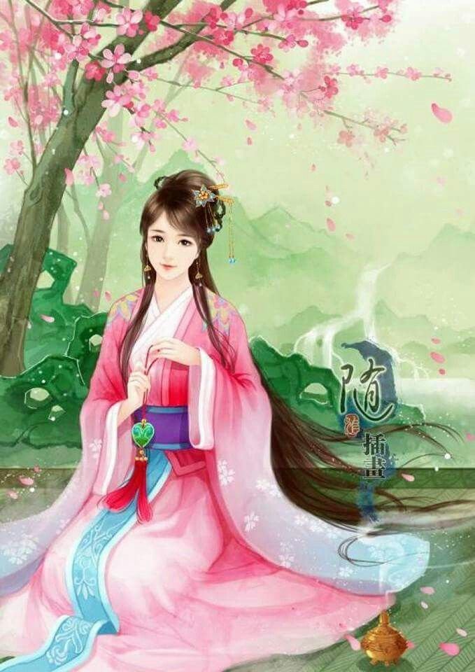 Девушка - иллюстрация, фэнтези, сказка - оригинал