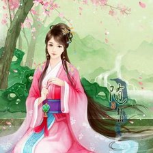 Схема вышивки «Девушка»