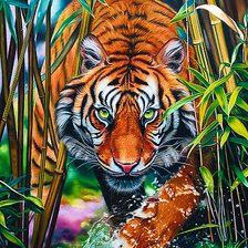 Схема вышивки «Тигр»