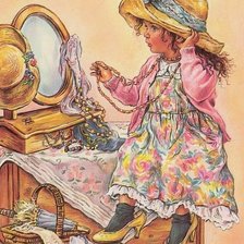 Схема вышивки «Сара Кей. Открытка»