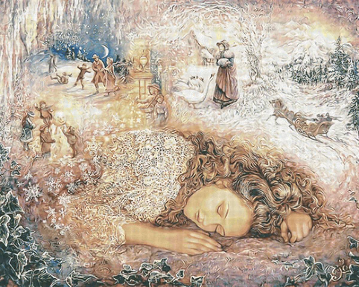 Зимний сон - сон, девушка, жозефин уолл, зима, люди - предпросмотр