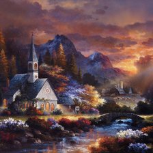 Схема вышивки «Домик»