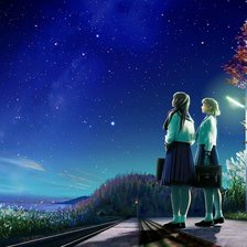 Схема вышивки «Девушки»