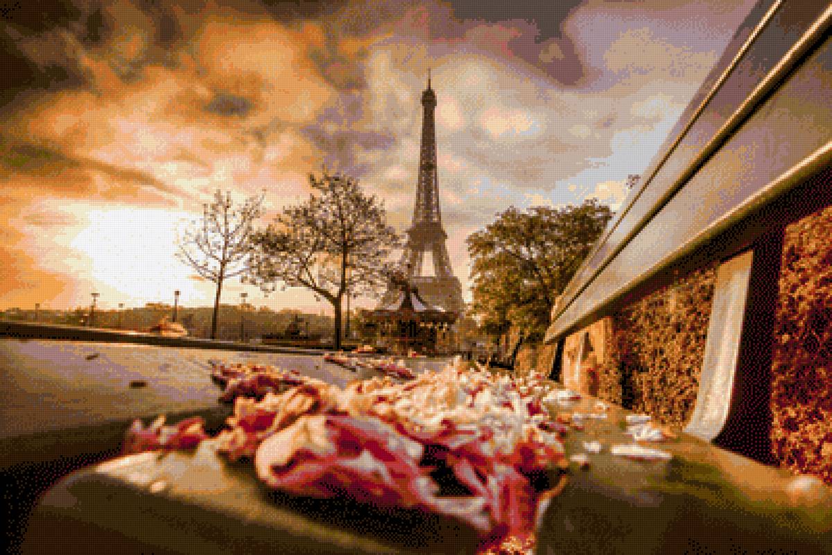 Осень в Париже. - париж, желтые листья, осень - предпросмотр