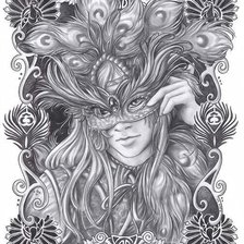 Схема вышивки «MASCARA»