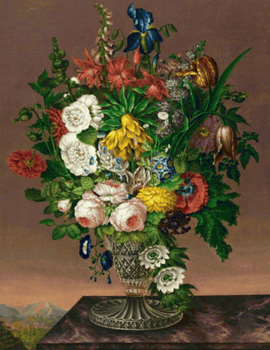 букет - ваза, букет, цветы - предпросмотр