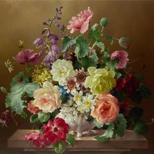 Схема вышивки «Букет. Харольд Клейтон»