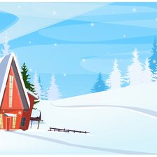 Схема вышивки «Чарівна зима»