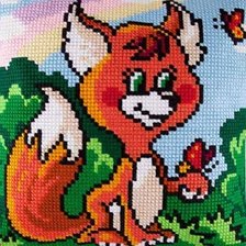 Схема вышивки «лисенок»