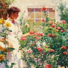 Схема вышивки «В саду»