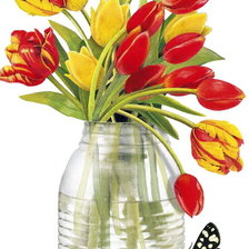 Схема вышивки «Тюльпаны»