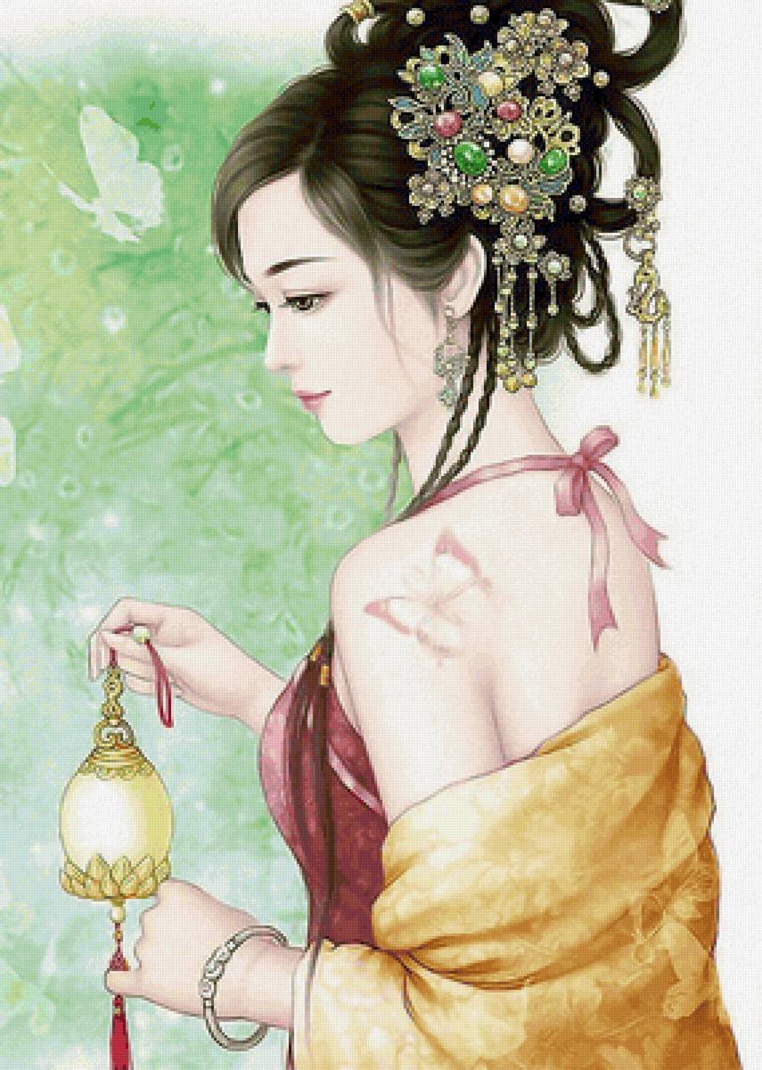 №2117791 - восточная красавица, девушка, цветы - предпросмотр