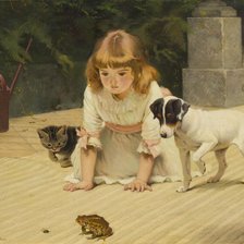 Схема вышивки «Незванный гость. Чарльз Бартон Барбер»