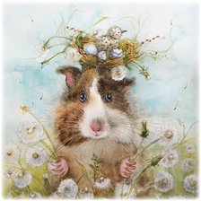 Схема вышивки «Хомяк»