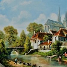 Схема вышивки «Окраина»