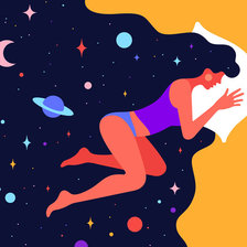 Схема вышивки «Космический сон»