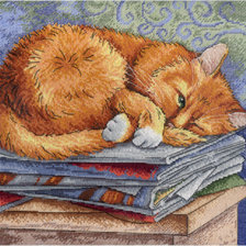 Схема вышивки «рыженький»