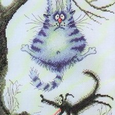 Схема вышивки «злая собака»