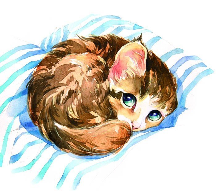 Иллюстрαтор Sydney Hanson - художники, кошки, иллюстратор, животные - оригинал