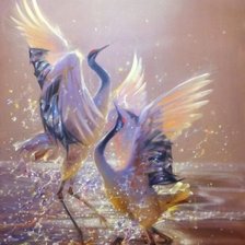 Схема вышивки «taniec żurawi»