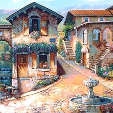 Схема вышивки «Фонтан»