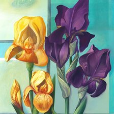 Схема вышивки «Ирисы»