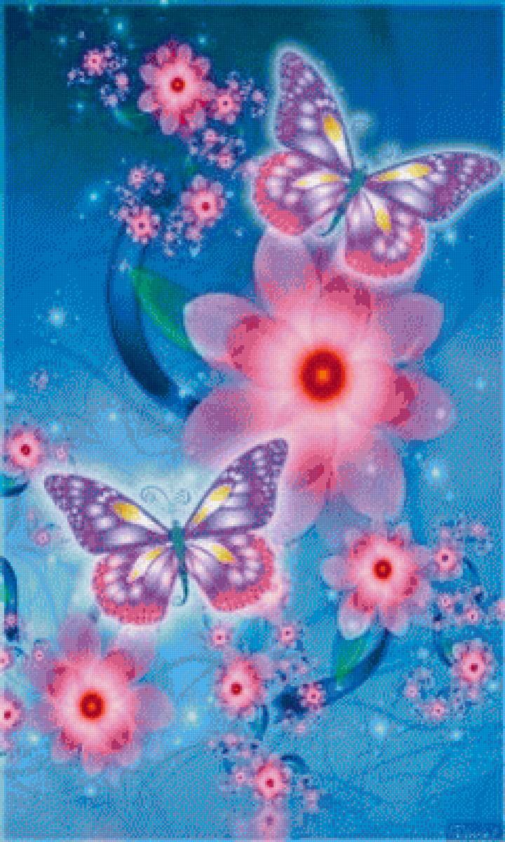 Летний вечер - бабочки, лето - предпросмотр