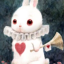 Схема вышивки «Кролик алисы»