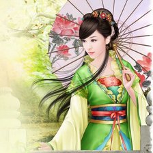 Схема вышивки «девушка»