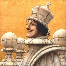 Схема вышивки «Белый король»