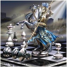 Схема вышивки «Ход конём»