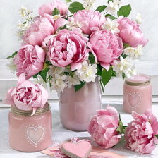 Розовый букет