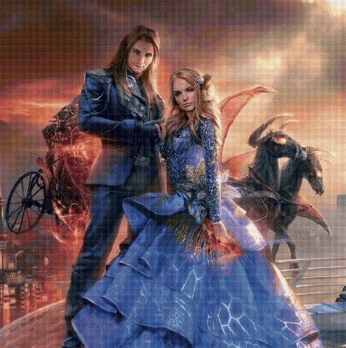 София слышит зеркала - иллюстрация, фэнтези, сказка - предпросмотр