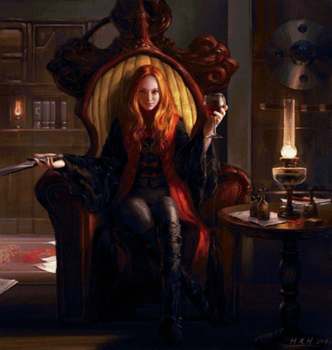 Девушка - сказка, фэнтези, иллюстрация - предпросмотр