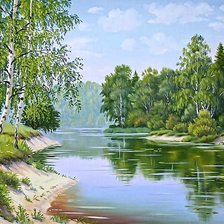 Схема вышивки «Пейзаж»