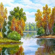 Схема вышивки «Пейзаж»